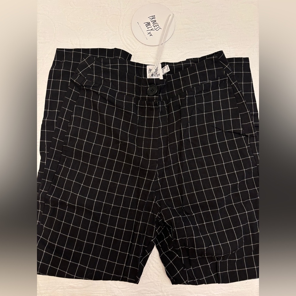 Princess Polly Monochrome Grid Pants
